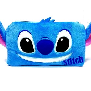 stitch plush in pouch