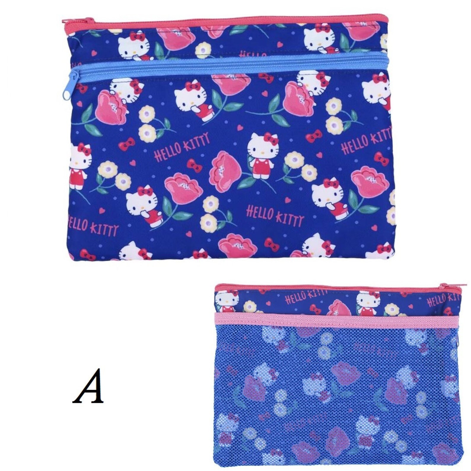 Sanrio 3Pockets Case Fabric Storage Bag for Stationery B6 Etsy