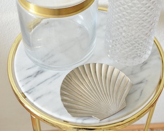 Vintage clam Shell silver shell dish Silver