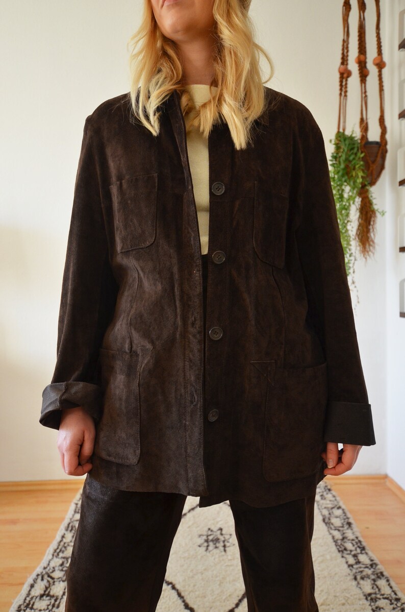 Vintage suede suit brown SMeter suede suit brown