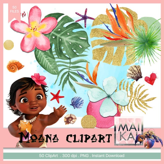 Moana Love Clipart Moana Clip Art Moana Elements Moana Etsy