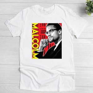 Malcolm X  T-Shirt,DTG Tee, Printed Tee, Screen Printed Tee, Malcolm