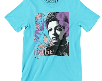 Billie Holiday T-Shirt, Lady Day, Classic Jazz  Music, Icon, Vintage, Legend. Lady Sings the Blues