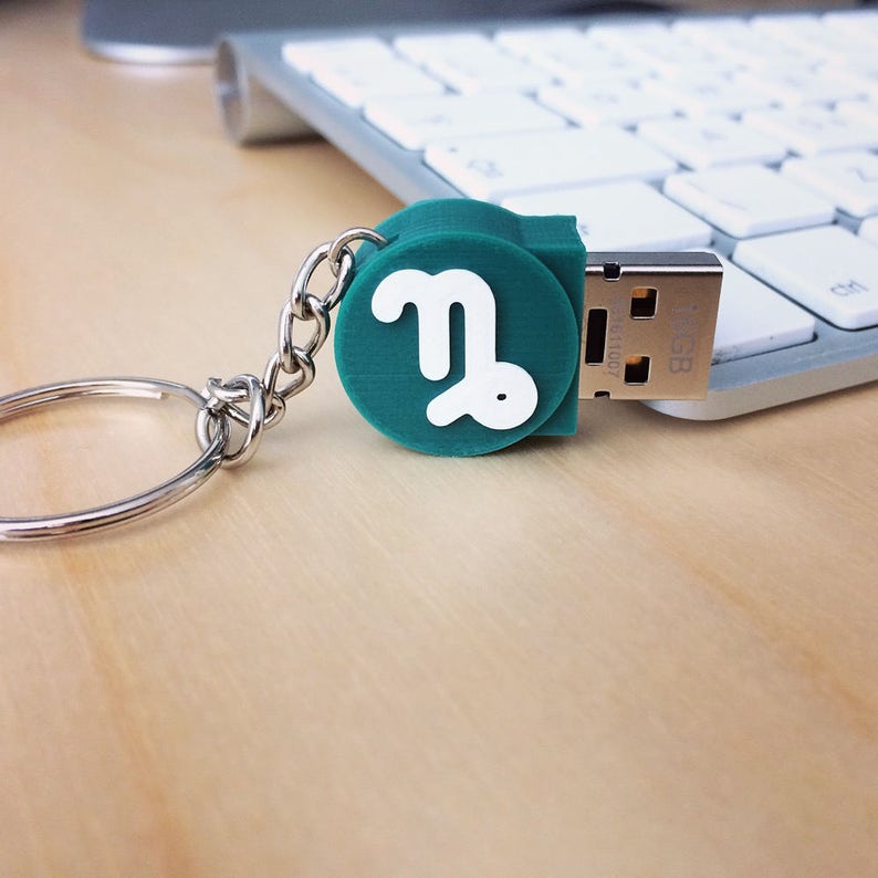 USB With a Zodiac Sign 3D printed image 2