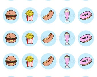 Fast Food Badges