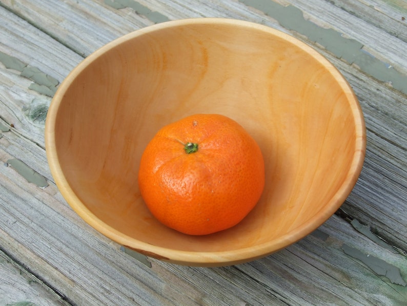 Hand Made in Wales Hawthorn Wood Bowl Green Turned from Locally Sourced Timber