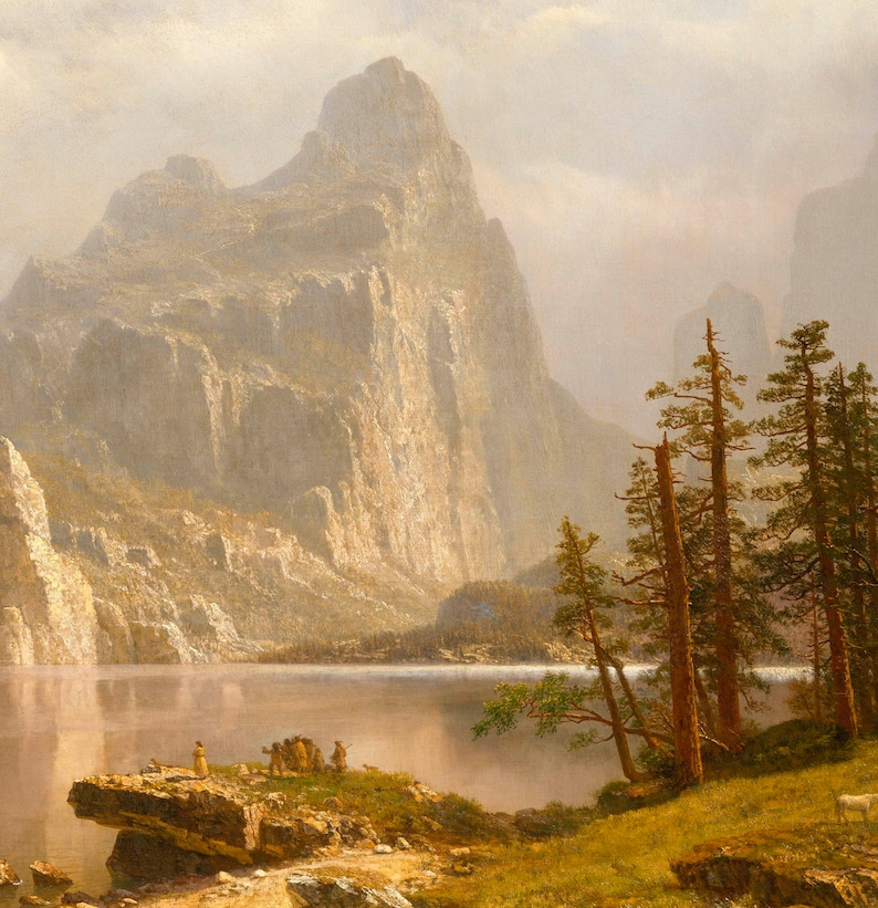 Merced River Yosemite Valley Albert Bierstadt 1866 24x36