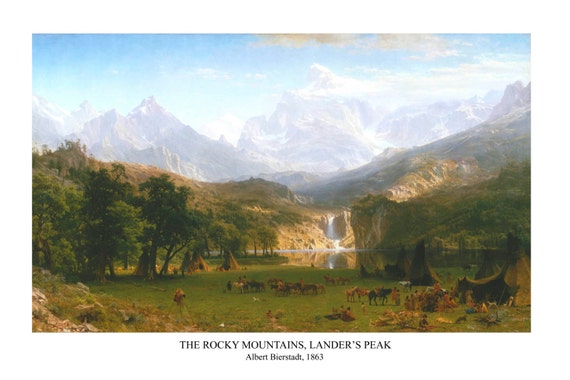 The Rocky Mountains, Lander's Peak by Albert Bierstadt, 1863