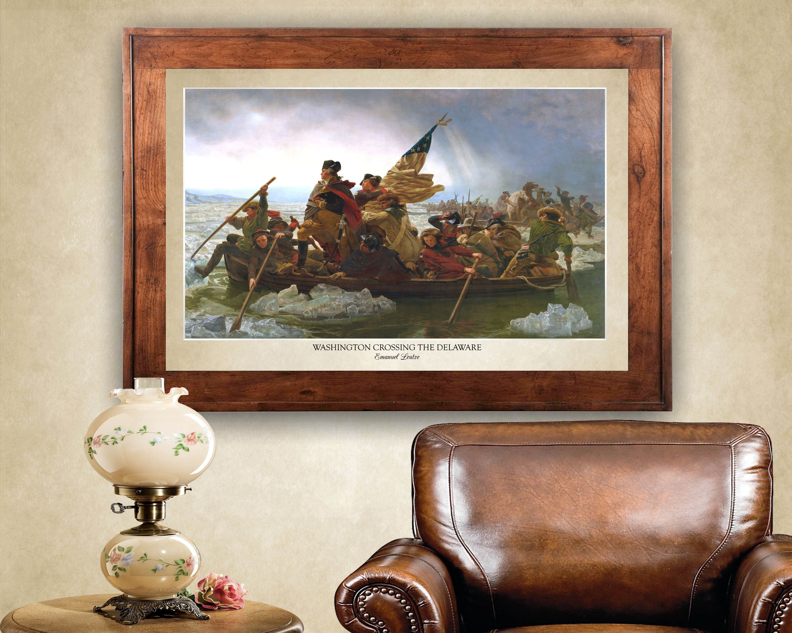 Washington Crossing the Delaware, Emanuel Leutze 1851 24x36 Inch Print
