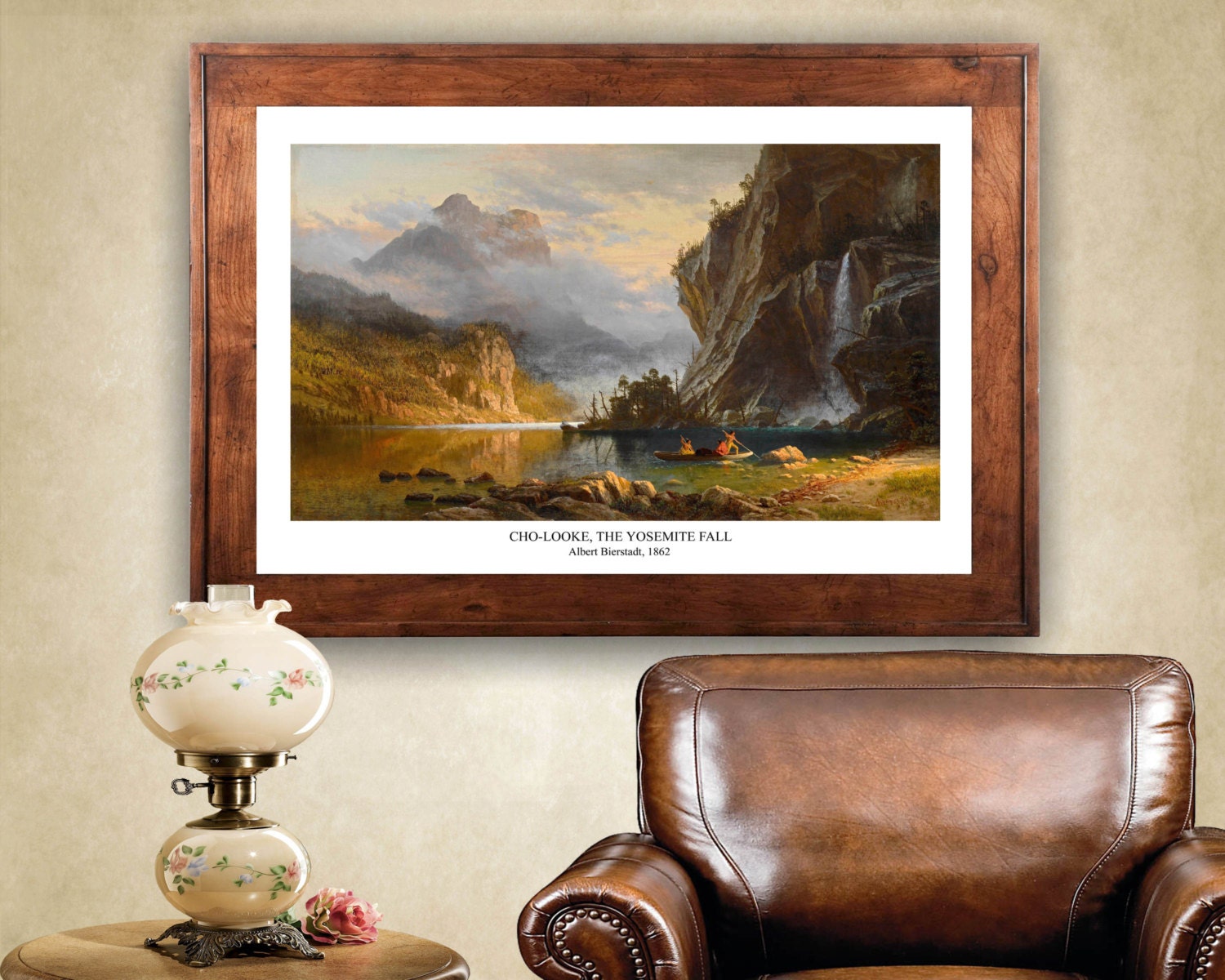 Cho-Looke The Yosemite Fall by Albert Bierstadt 1862 24x36 - Etsy.de
