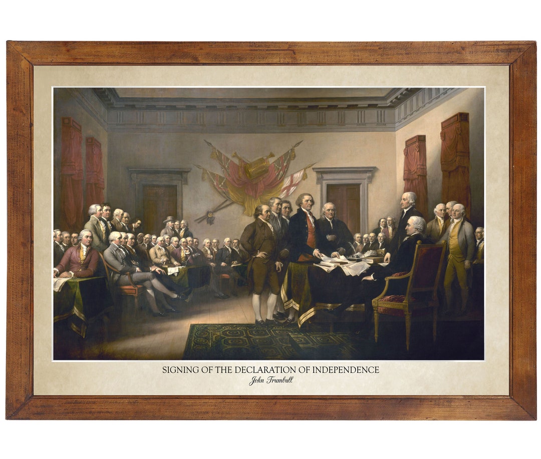 Signing of the Declaration of Independence, John Trumbull 1819; 24x36 ...