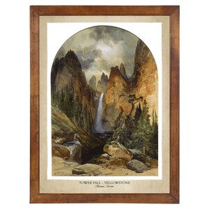 Tower Fall, Yellowstone, Thomas Moran 1872; 24x36 inch print (frame not included)