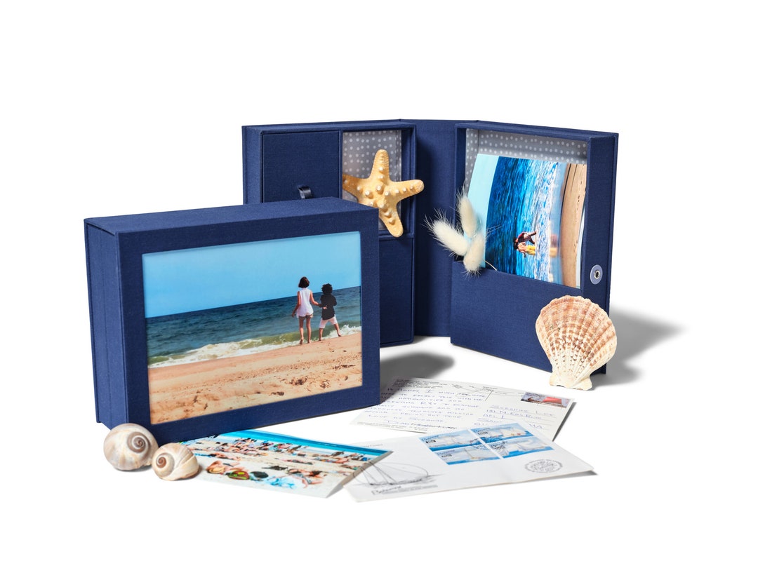 Story Box Photo Frame & Keepsake Box in One Custom Memory and Memento