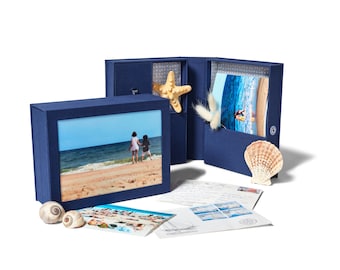 Keepsake Story Box: 5x7 Photo Frame, Memory Memento Storage