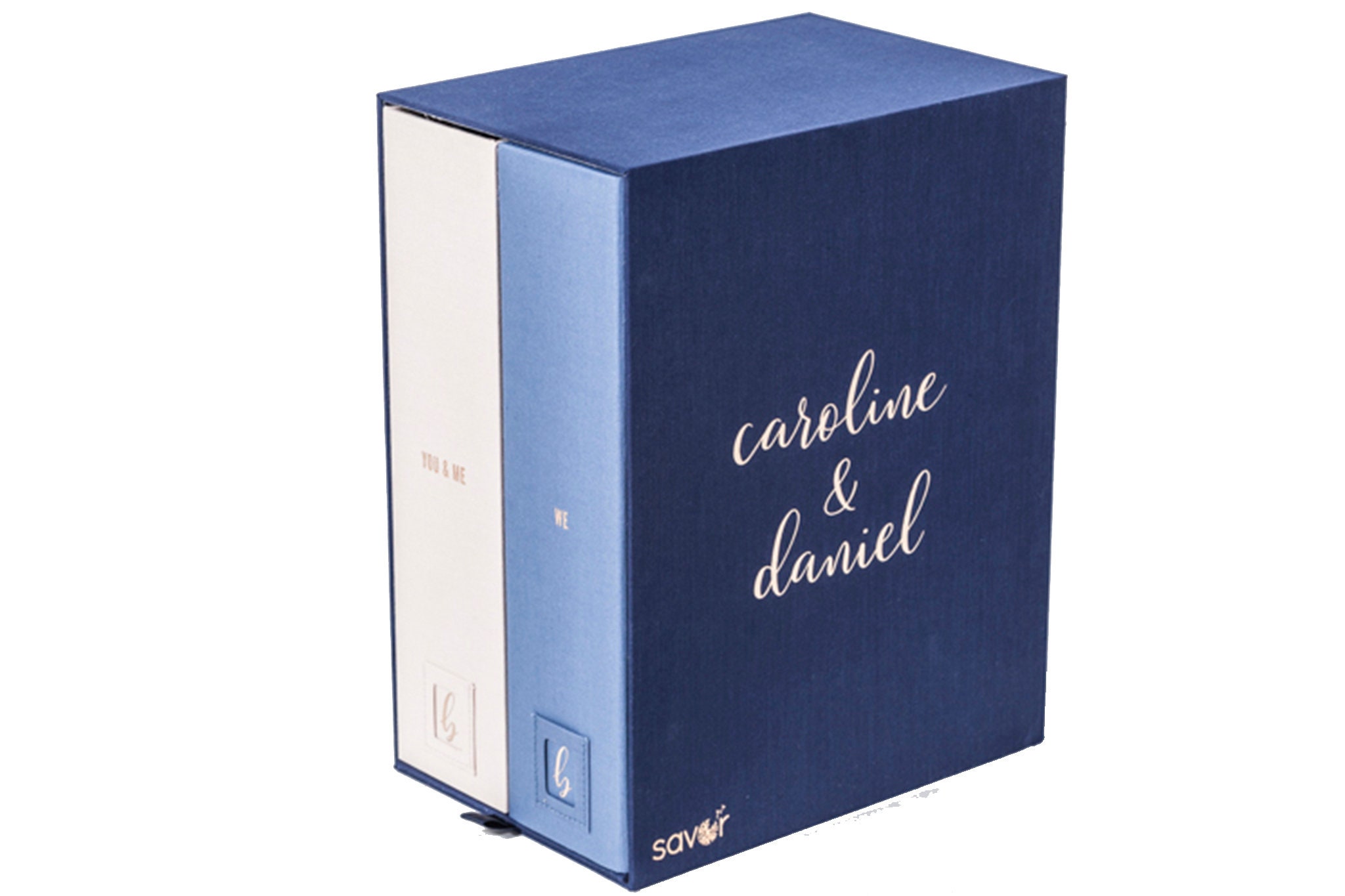 Savor Wedding Deluxe Keepsake & Overflow Box Gift Set Slate / None