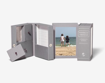 Travel Memory Box: Wanderlust Chronicles Photo Frame, Souvenir Storage