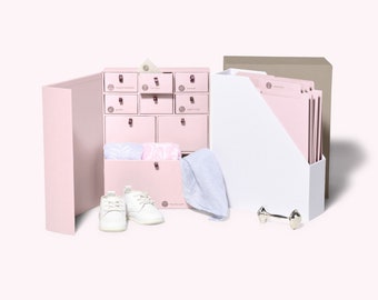 Baby Deluxe Keepsake Box | Baby Shower Gift | Mother's Day | Newborn/First Birthday | Memory Box | First Tooth and Hair Lock