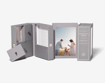 Photo Frame Keepsake Box: Story Book Memory Display (5x7 Picture)