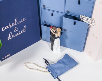 Personalized Wedding Keepsake Box | Hand-Lettered Memory Box