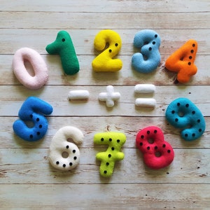 10pcs/set Number Lore Plush Toys Alphabet 0-9 Number Lore Animal Plushie  Education Number Doll