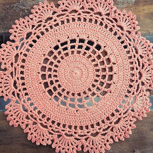 CROCHET PATTERN Simple Doily Written Pattern PDF Etsy