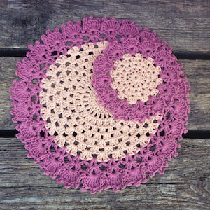 CROCHET PATTERN Set - Tea Party Placemat and Coaster Written Pattern PDF | English
