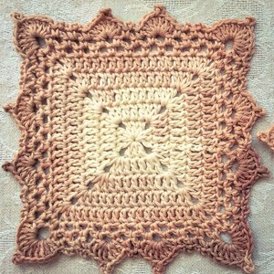 CROCHET PATTERN Granny Square Coaster Written Pattern PDF English image 3