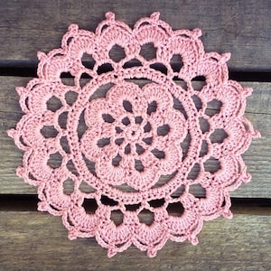 CROCHET PATTERN - Summer Haze Doily Written Pattern PDF | English