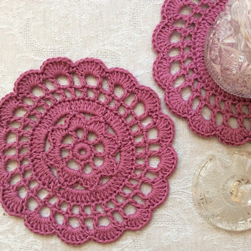 CROCHET PATTERN Simple Doily Written Pattern PDF Etsy