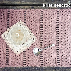 CROCHET PATTERN - Rustic Table Runner Written Pattern PDF | English