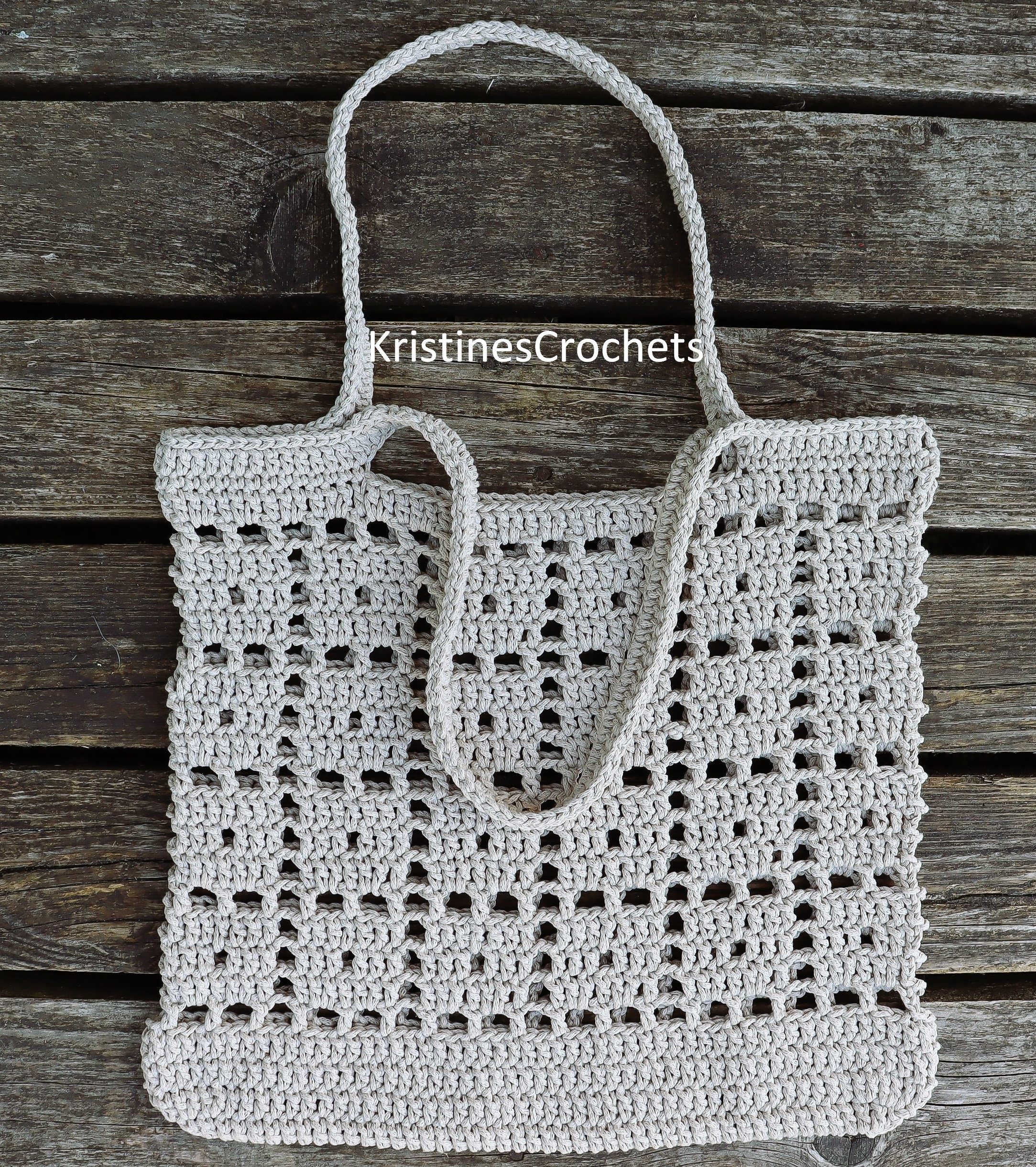 CROCHET PATTERN - Classic Tote Market Beach Unlined Bag Written Pattern ...