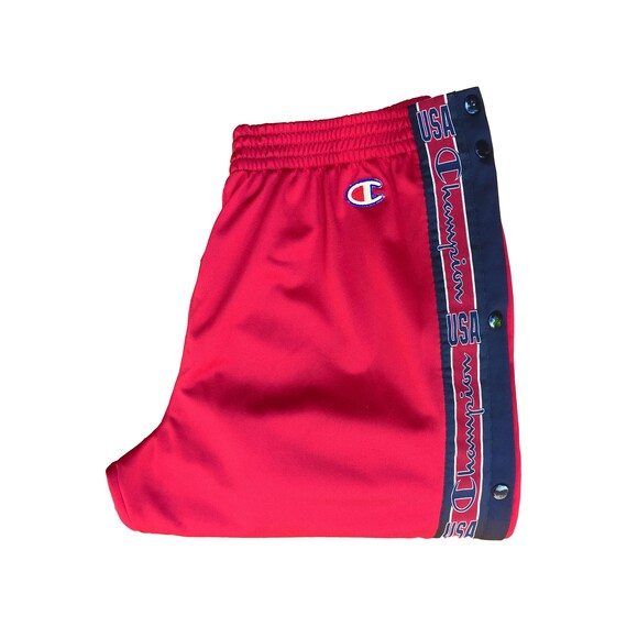 red champion sweat shorts