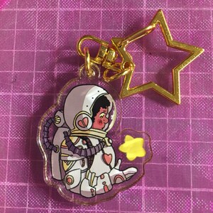 Starry Eyed Acrylic Keychain Charm