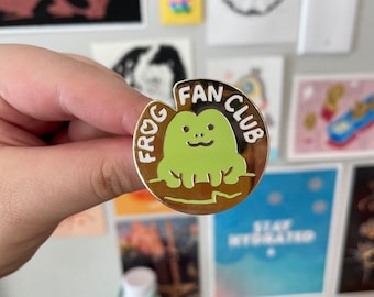 Frog Fan Club Enamel Pin