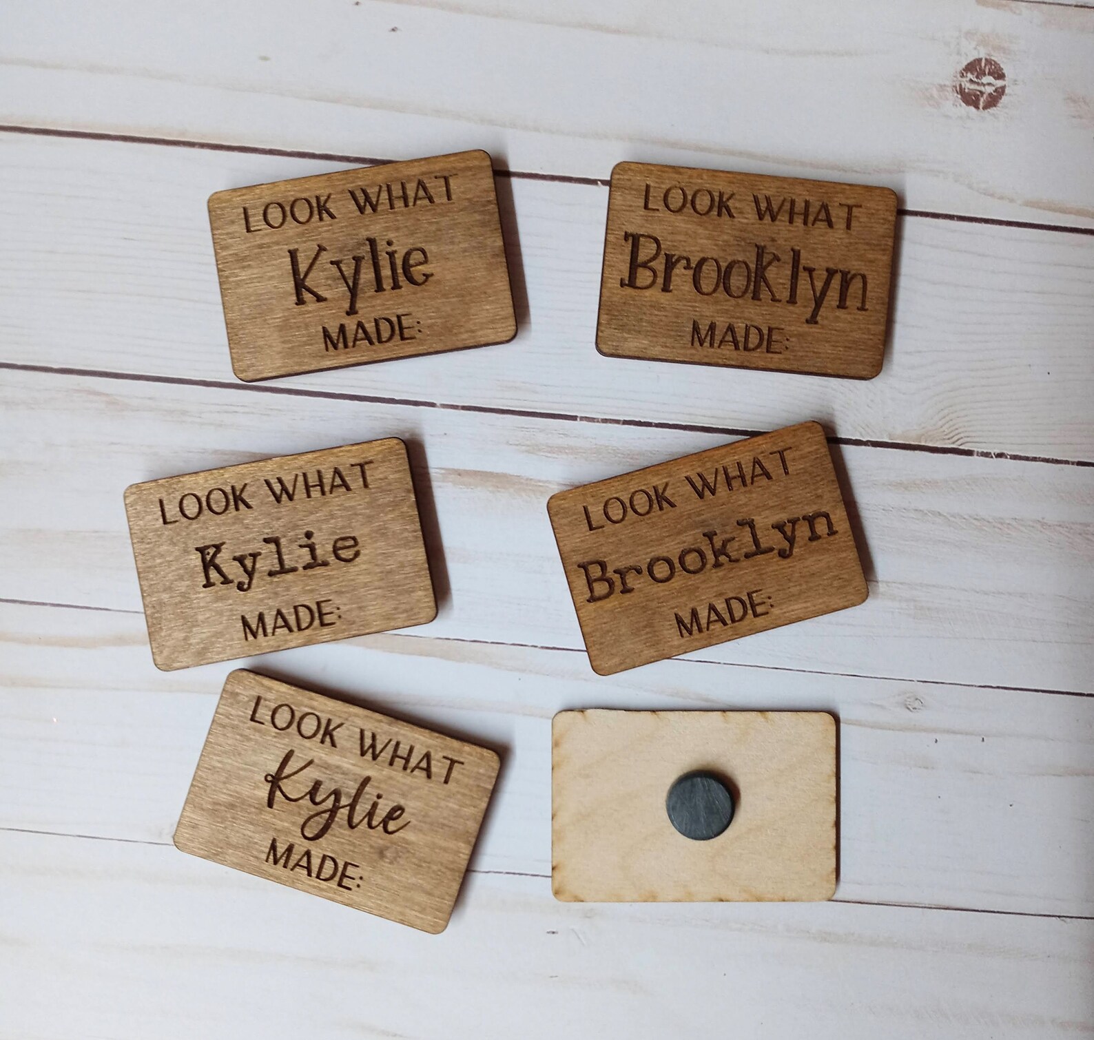 Look What I Made Personalized Magnet Fridge Magnet Kid - Etsy
