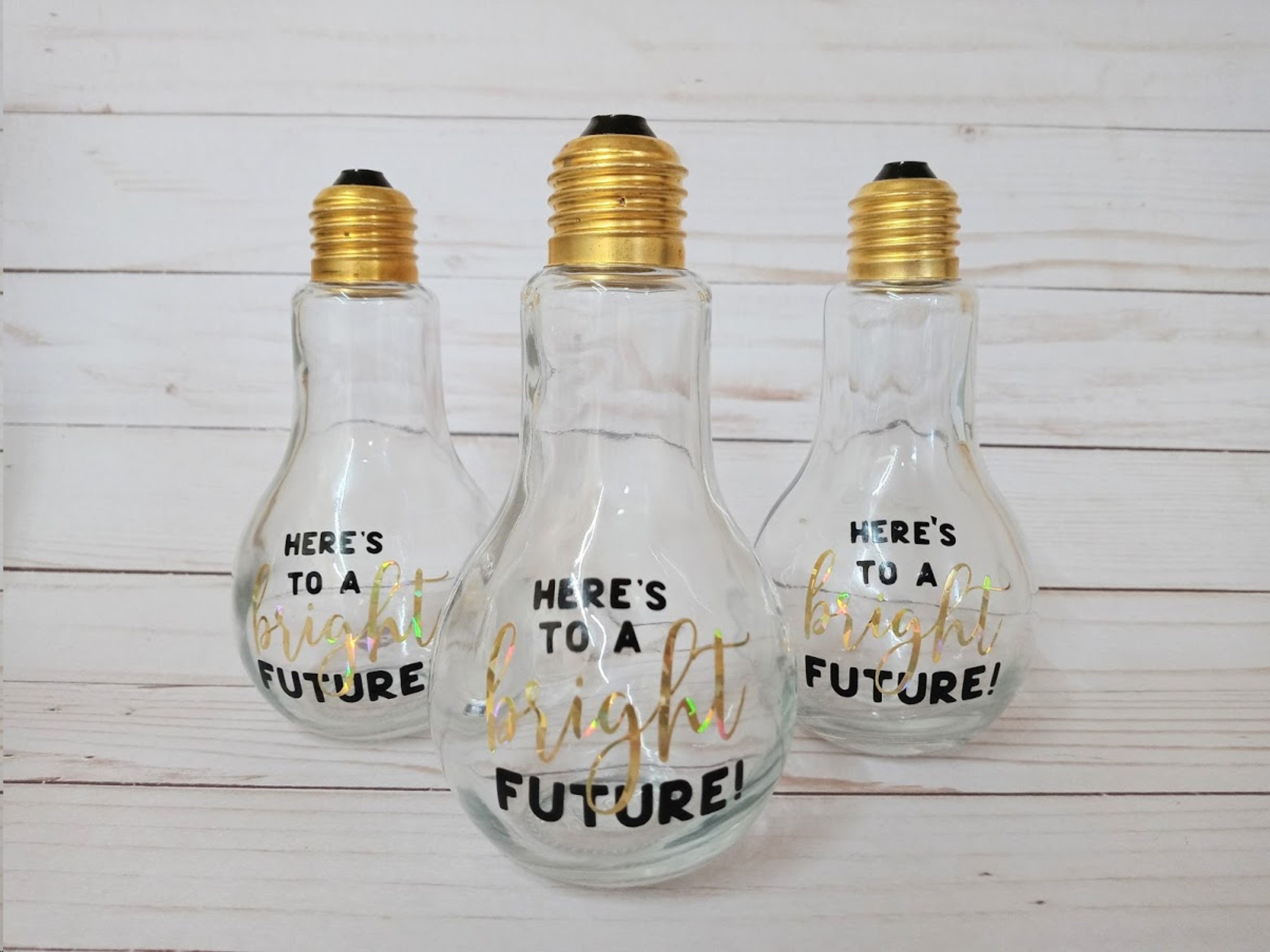 Here's to a Bright Future Light Bulb Gift Graduation Etsy