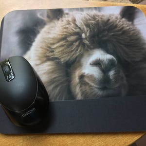 Alpaca Mousepad/ Computer Mousepad/Computer Accessory/ Alpaca Gift/Cute Alpaca/ Foam Pad/ Large Mousepad
