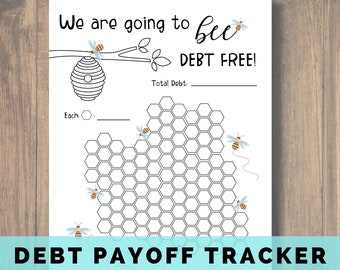 Debt Tracker Printable, Going to Bee Debt Free, Loan Repayment, Dave Ramsey Baby Steps, Debt Snowball, Debt Payoff, Debt Free