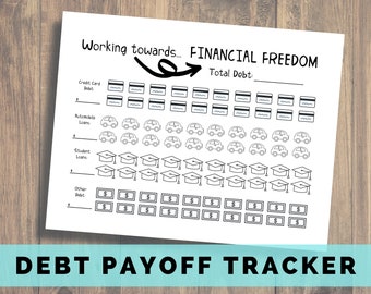 Debt Tracker Printable, Financial Freedom, Debt Free, Debt Snowball, Debt Payoff, Debt Free, Dave Ramsey, Baby Steps, Debt Snowball