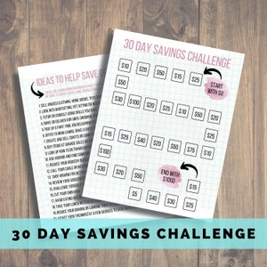 Savings Challenge Printable, Emergency Fund, Savings Tracker, Savings Printable, Debt Free, Debt Snowball, Savings Goal, Debt Free