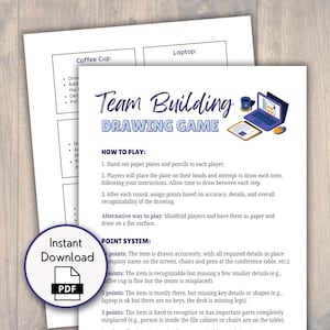 Team Building Games for Work, Ice Breaker Game, Office Icebreakers, Office Party Games Printable, Employee Games, Happy Hour Games