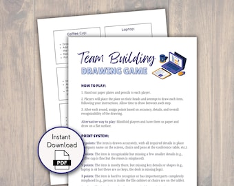 Team Building Games for Work, Ice Breaker Game, Office Icebreakers, Office Party Games Printable, Employee Games, Happy Hour Games