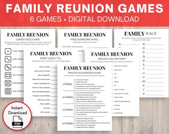 Family Reunion Games, Group Games, Icebreaker Game, Games for Kids and Adults