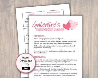 Galentine's Day Game, Ladies Night Games, Printable Galentine's Day Party Game, Galentine Party Icebreaker Activity