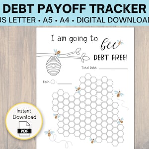 Afdrukbaar schuldentracker, schuldenvrij gaan naar bij, uitbetaling lening, Dave Ramsey Baby Step 2, schuldensneeuwbal, schuldentracker, schuldafbetaling, schuldplanner