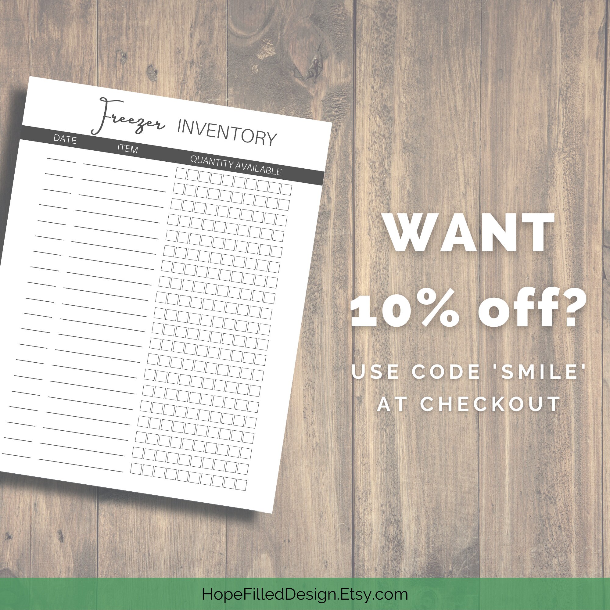 Editable Freezer Inventory List, Food Inventory, Kitchen Inventory ...