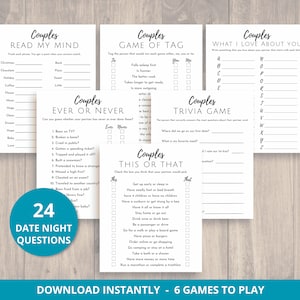 Druckbare Date Night, Spiele für Paare, Spiele für Erwachsene, Date Night Ideen, Date Night Karten, Date Night Spiele, Spiele für Paare, digitaler Download