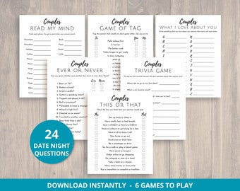 Printable Date Night, Couples Games, Adult Games, Date Night Ideas,  Date Night Cards, Date Night Games, Games for Couples, Digital Download