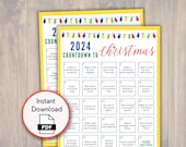 Christmas Countdown Calendar, Family Activity Christmas Calendar, Advent Calendar Download, Advent Calendar for Kids, Bucket List, Give Back