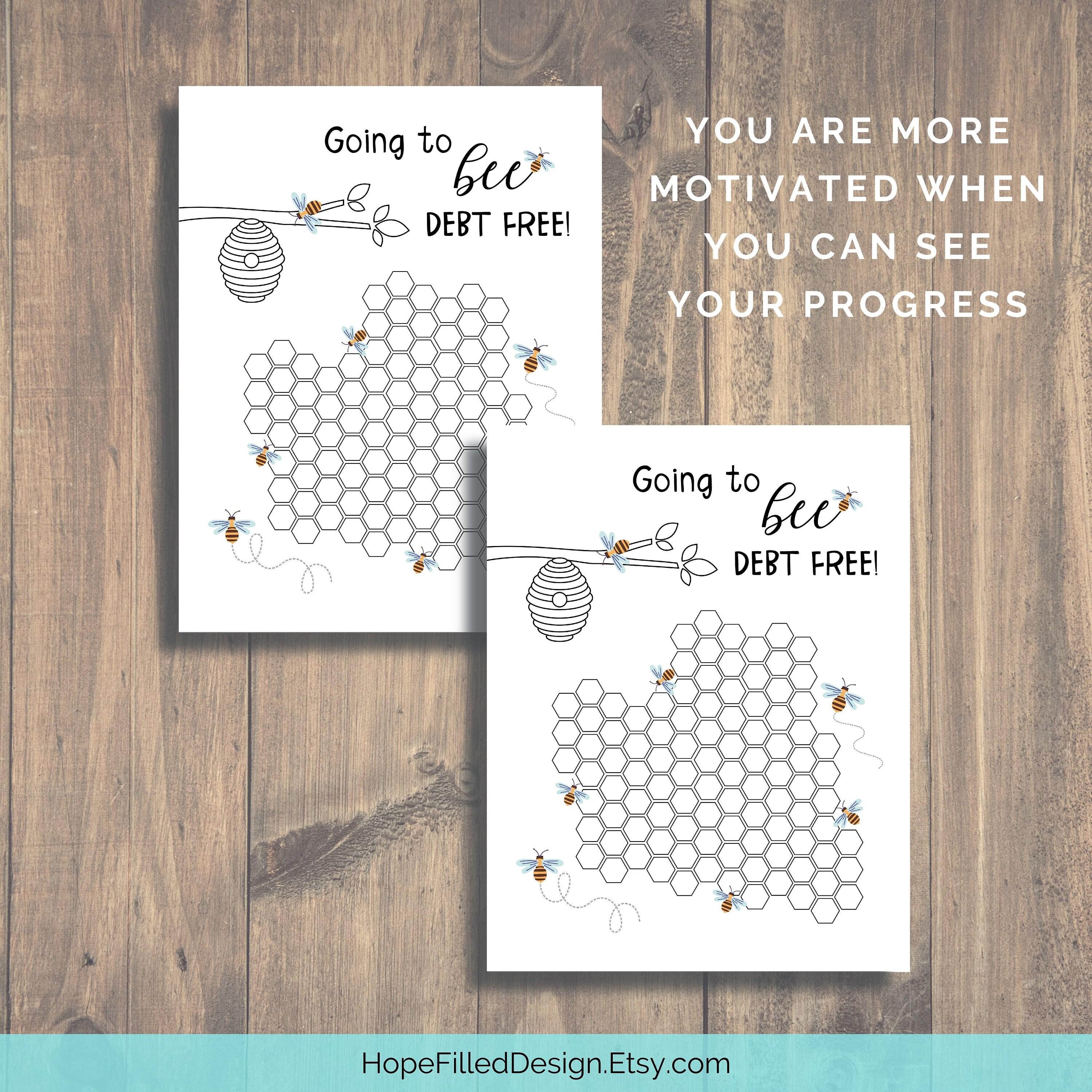 Printable Debt Payoff Tracker, Bee Debt Free, Dave Ramsey Baby Steps ...